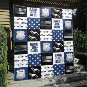 The Heart Behind The Badge Quilt Blanket Aq55  Quilt